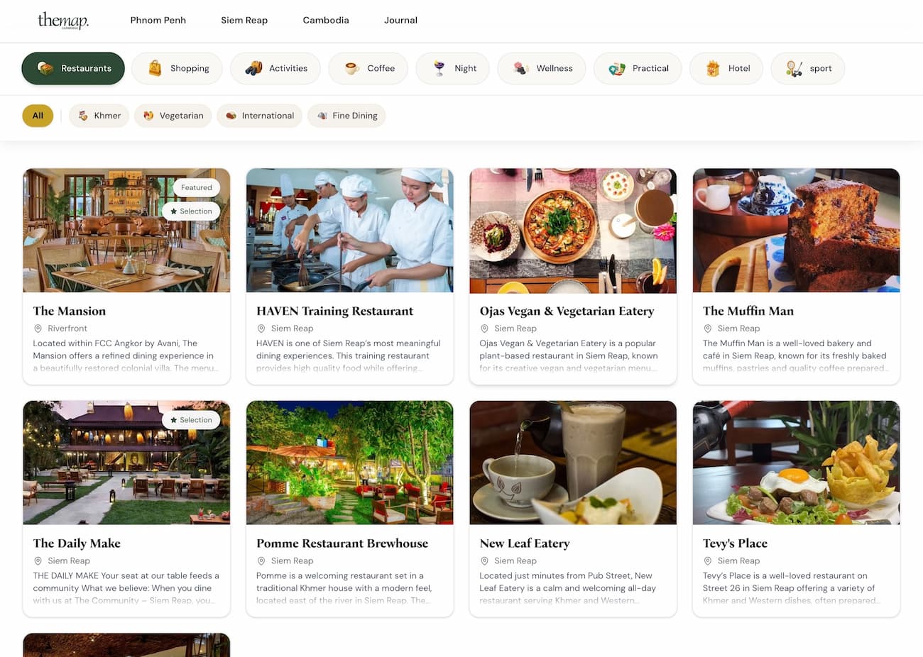 The Map Cambodia website screenshot